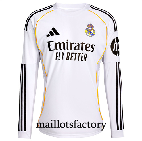 Maillot du Real Madrid 2025/26 Domicile Manche Longue