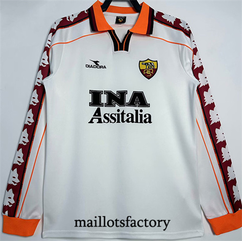 Maillot du Retro AS Rome 1998-99 Exterieur Manche Longue