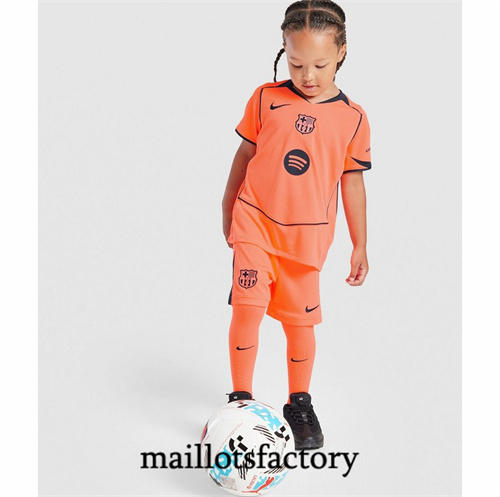 Maillot du Barcelone Enfant 2025/26 Third orange