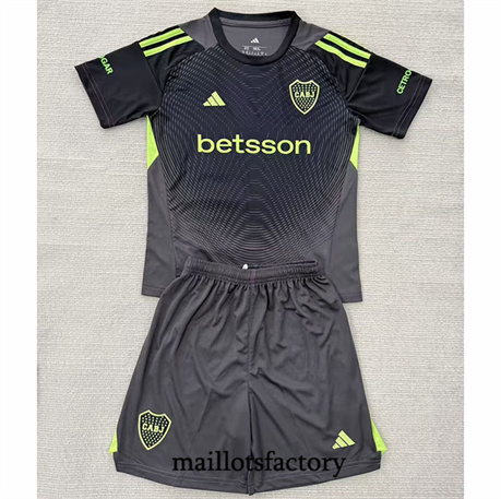 Maillot du Boca Juniors Enfant 2025/26 Gardien de but Gris/Noir