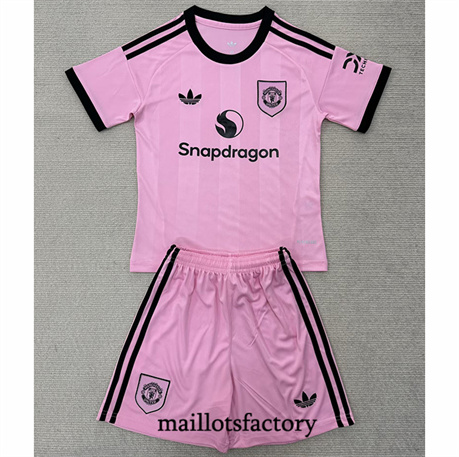 Maillot du Manchester United Enfant 2025/26 Gardien de but Rose