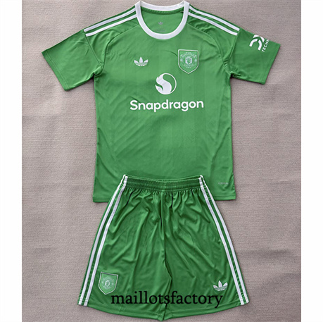 Maillot du Manchester United Gardien de but Enfant 2025/26 Vert