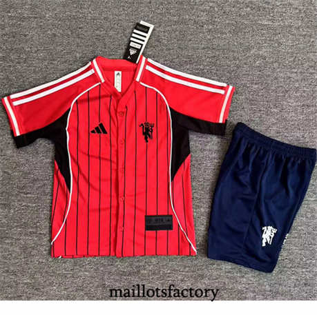 Maillot du Manchester United Enfant 2025/26 base-ball Rouge