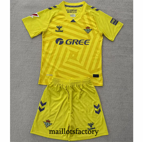 Maillot du Real Betis Enfant 2025/26 Gardien de but Jaune