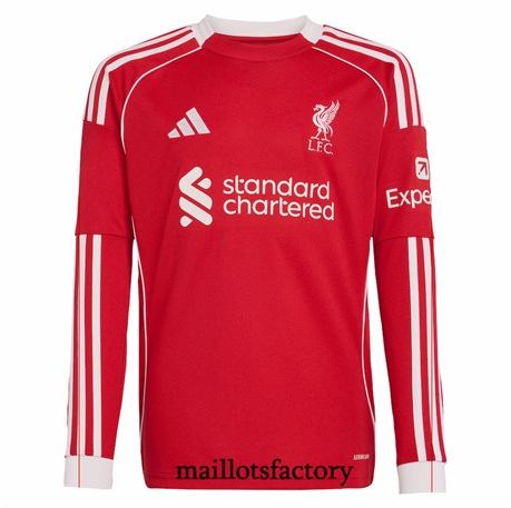 Maillot du Liverpool 2025/26 2025/26 Domicile Manche Longue