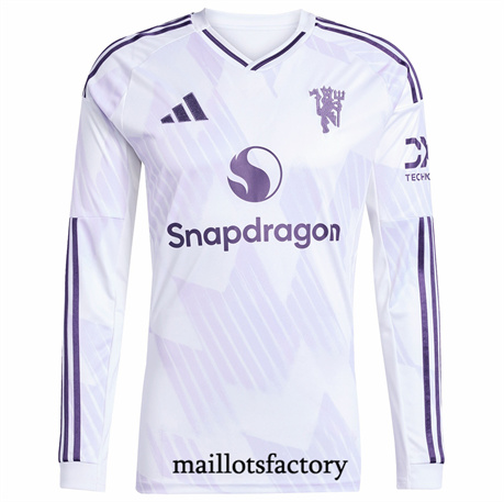 Maillot du Manchester United 2025/26 Exterieur Manche Longue