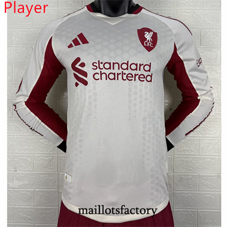 Maillot du Player Liverpool 2025/26 Exterieur Manche Longue