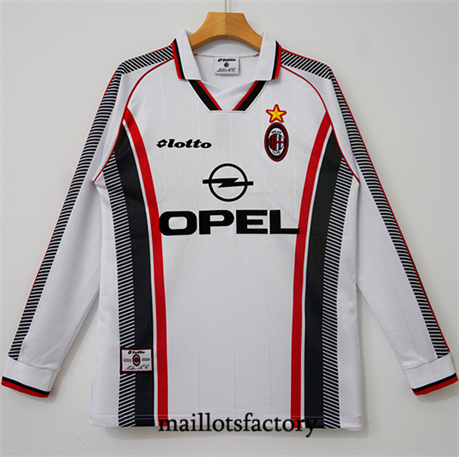 Maillot du Retro AC Milan 1997-98 Exterieur Manche Longue