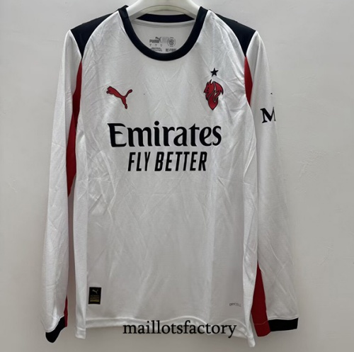 Maillot du AC Milan 2025/26 Exterieur Manche Longue