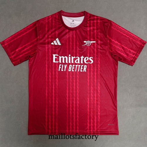 Maillot du Arsenal 2025/26 pre-match Training Rouge