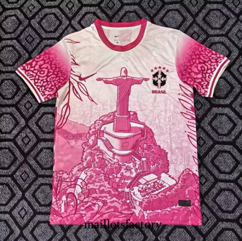 Maillot du Brésil 2025/26 Spécial Rose/Rouge