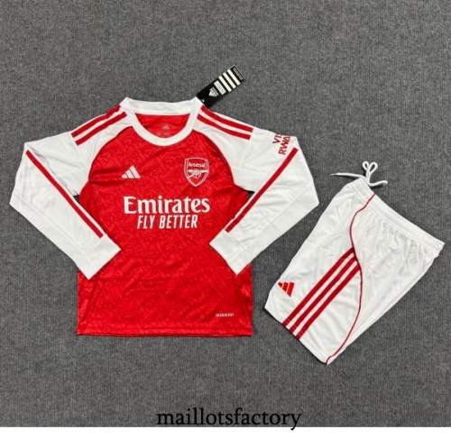 Maillot du Arsenal Enfant 2025/26 Domicile Manche Longue