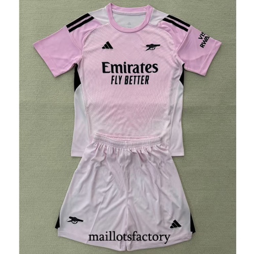 Maillot du Arsenal Enfant 2025/26 Gardien De But Rose