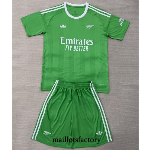 Maillot du Arsenal Enfant Vert 2025/26 Gardien De But