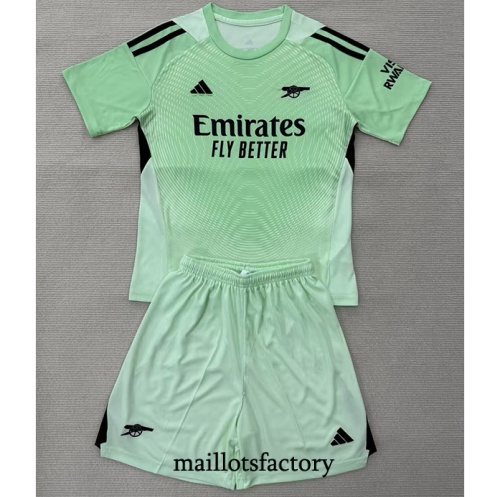 Maillot du Arsenal Enfant 2025/26 Gardien De But Fluorescent Vert