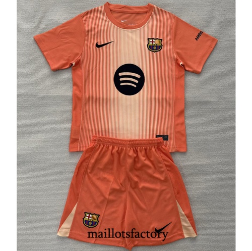 Maillot du Barcelone Enfant 2025/26 Gardien De But Orange