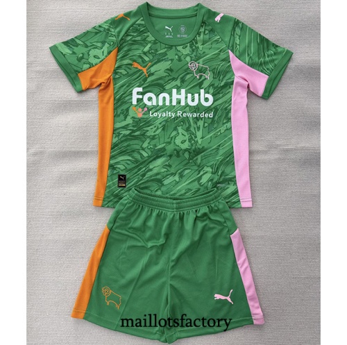 Maillot du Derby County Enfant 2025/26 Gardien De But Vert