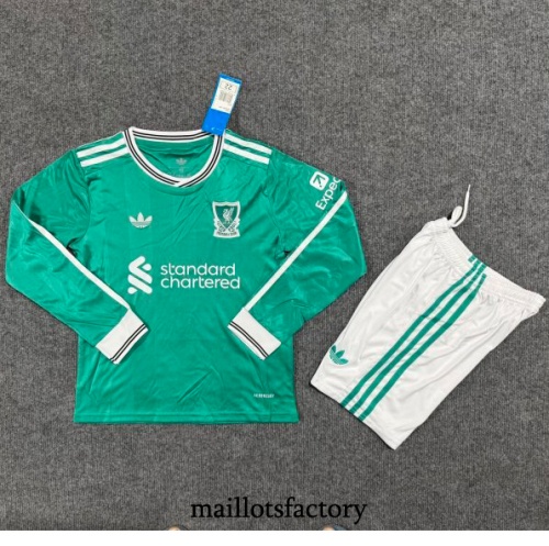 Maillot du Liverpool Enfant 2025/26 Third Manche Longue
