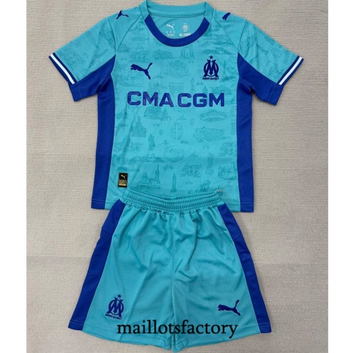 Maillot du Marseille Enfant 2025/26 Gardien De But Bleu