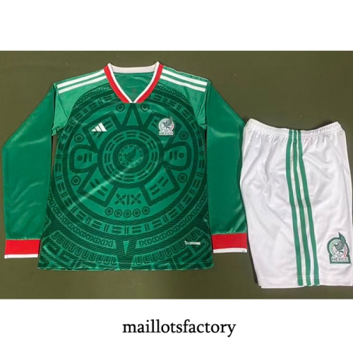Maillot du Mexique Enfant 2025/26 Domicile Manche Longue