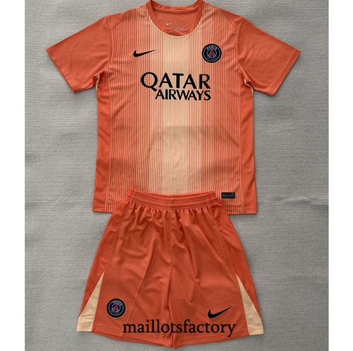 Maillot du PSG Enfant 2025/26 Gardien De But Orange