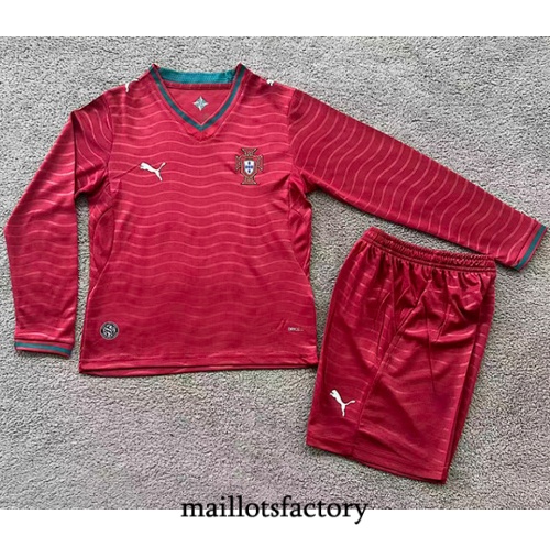 Maillot du Portugal Enfant 2026/27 Manche Longue Domicile