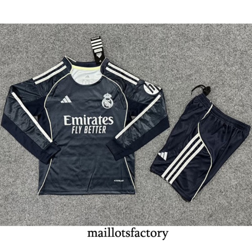 Maillot du Real Madrid Enfant 2025/26 Exterieur Manche Longue