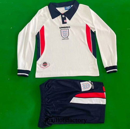 Maillot du Retro Angleterre Enfant 1998 Domicile Manche Longue