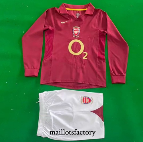 Maillot du Retro Arsenal Enfant 2005-06 Domicile Manche Longue