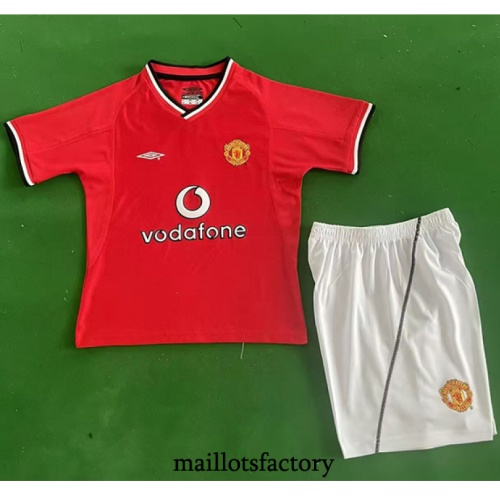 Maillot du Retro Manchester United Enfant 2000-02 Domicile