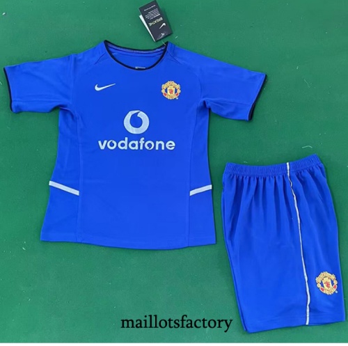 Maillot du Retro Manchester United Enfant 2002-03 Third