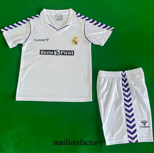 Maillot du Retro Real Madrid Enfant 1988-90 Domicile