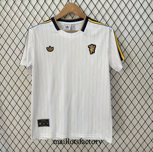 Maillot du Manchester United Retro 2025/26 Blanc