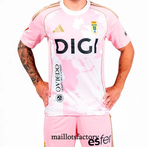 Maillot du Real Oviedo 2025/26 Rose