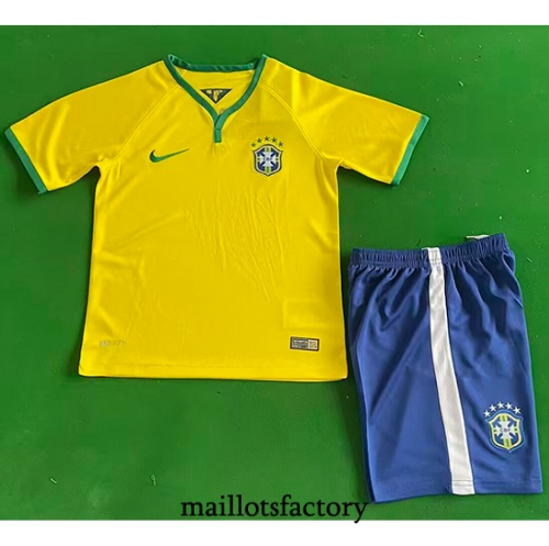 Maillot du Retro Brésil Enfant 2014 Domicile