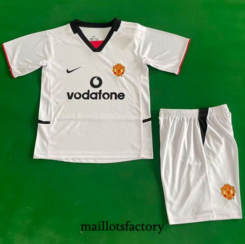 Maillot du Retro Manchester United Enfant 2002-03 Exterieur