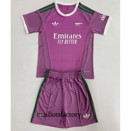 Maillotsfactory Grossiste Maillot du Foot Arsenal Enfant 2026/27 Gardien De But Púrpura