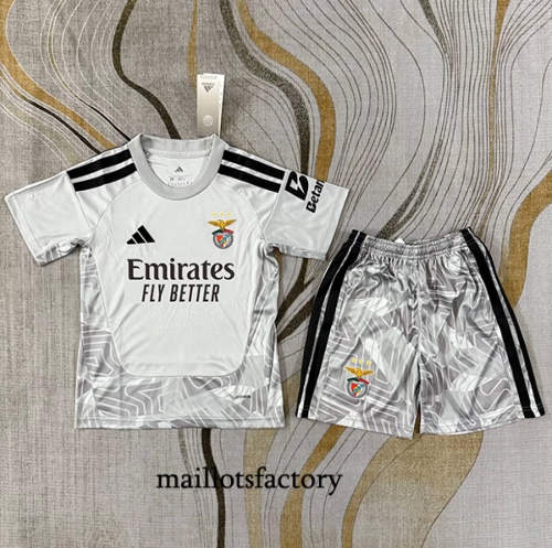 Maillotsfactory Nouveau Maillot du Foot Benfica Enfant 2026/27 Gardien De But Gris
