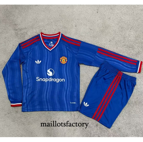Maillotsfactory Achetez Maillot du Foot Manchester United Enfant 2026/27 Exterieur Manche Longue