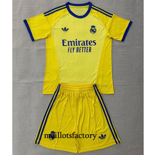 Maillotsfactory Nouveau Maillot du Foot Real Madrid Enfant 2026/27 Gardien De But Jaune