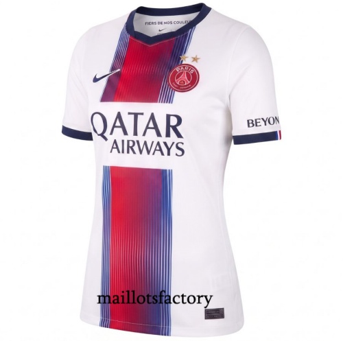 Maillotsfactory Soldes Maillot du Foot PSG Femme 2026/27 Exterieur 2 Etoiles