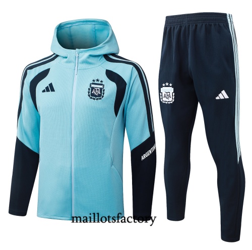 Maillotsfactory Achat Veste Survetement Argentine à capuche 2026/27 Bleu