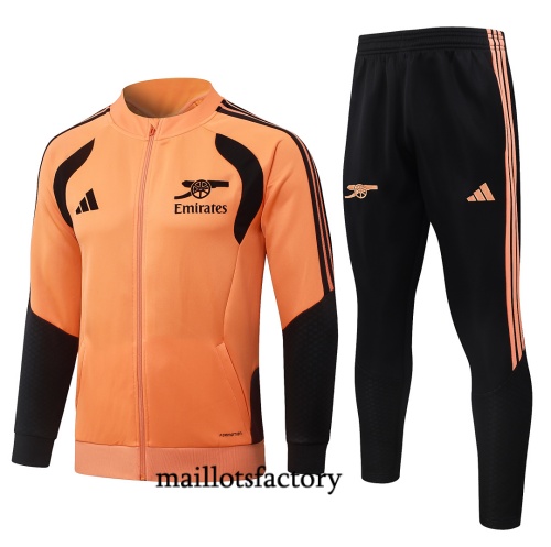 Maillotsfactory Achat Veste Survetement Enfant Arsenal 2026/27 Orange