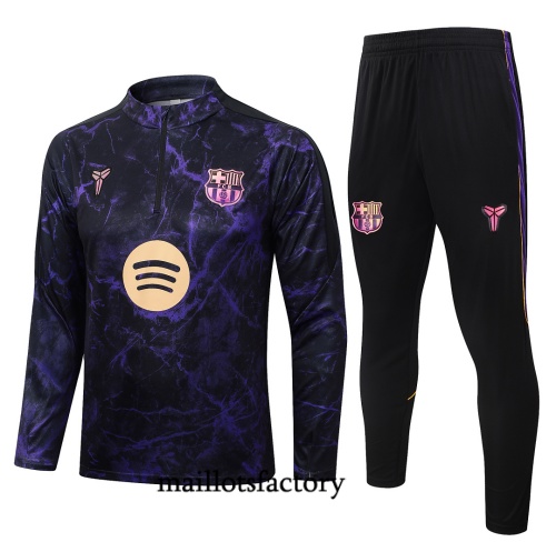 Maillotsfactory Grossiste Survetement Enfant Barcelone 2026/27 Noir Violet