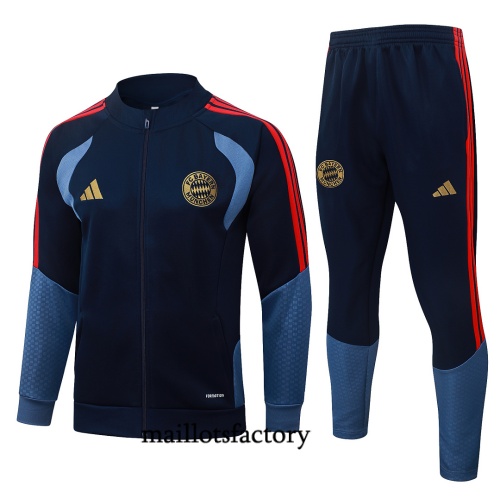 Maillotsfactory Achetez Veste Survetement Enfant Bayern Munich 2026/27 Bleu Marine