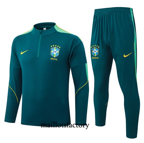 Maillotsfactory Achat Survetement Enfant Brésil 2026/27 Vert