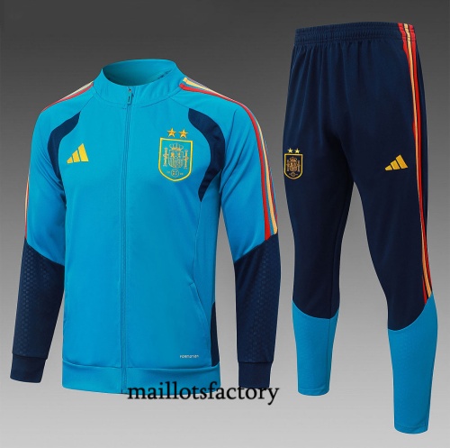 Maillotsfactory Achat Veste Survetement Enfant Espagne 2026/27 Bleu 2 étoiles