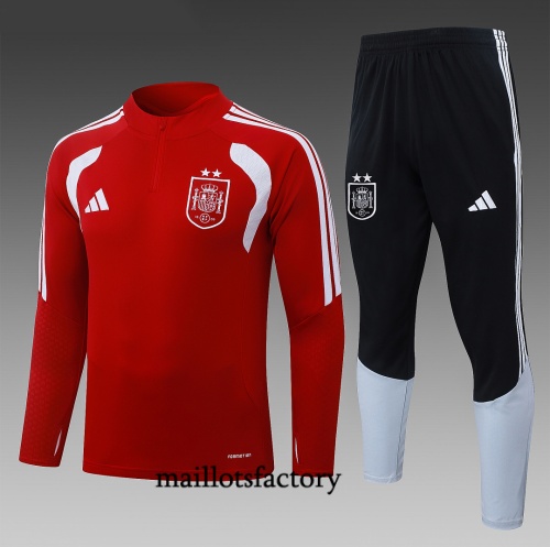 Maillotsfactory Soldes Survetement Enfant Espagne 2026/27 Rouge 2 étoiles