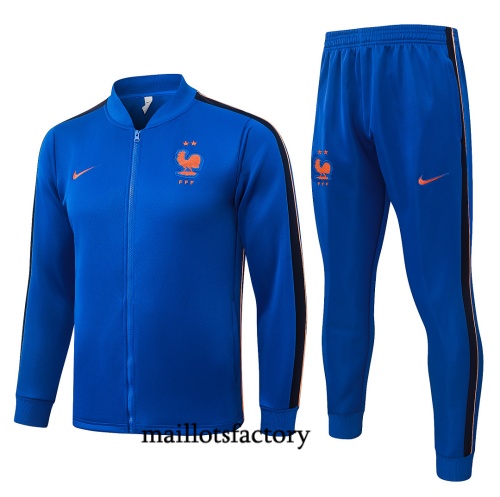 Maillotsfactory Site Veste Survetement Enfant France 2026/27 Blanc
