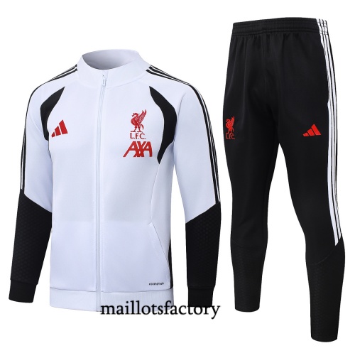 Maillotsfactory Nouveau Veste Survetement Enfant Liverpool 2026/27 Blanc